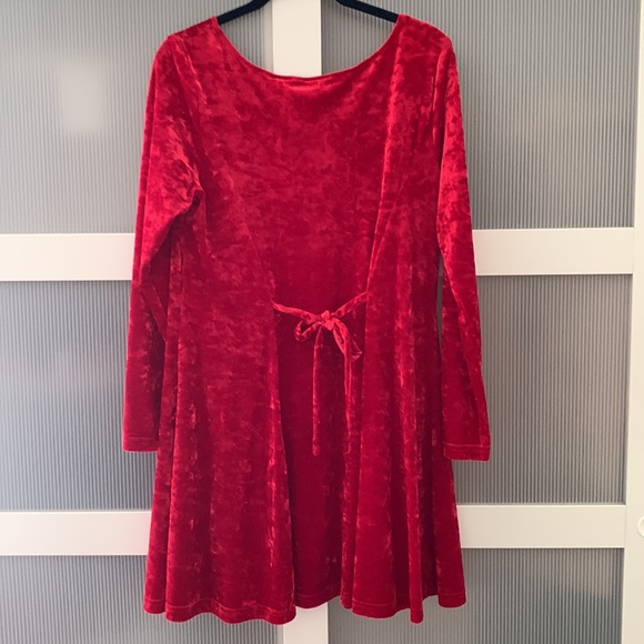 Red Velvet Dress - Picture 2 of 6